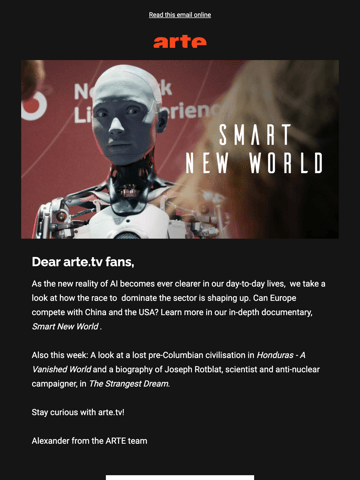 ARTE Email Design Thumbnail Preview