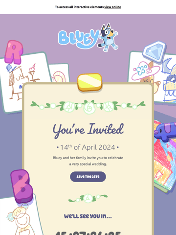 Bluey Email Design Thumbnail Preview