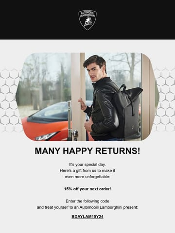 Lamborghini Store | The Official Online Store Email Design Thumbnail Preview
