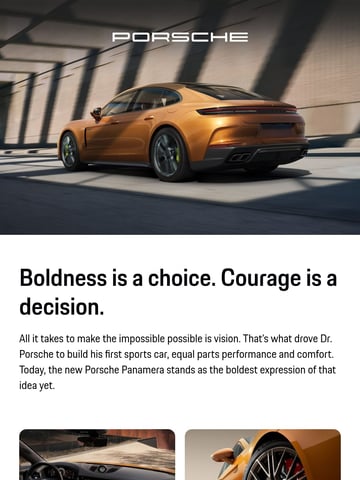 Porsche Email Design Thumbnail Preview