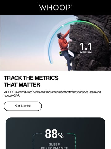 WHOOP Email Design Thumbnail Preview