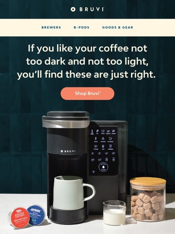 Bruvi | Coffee Genius Email Design Thumbnail Preview