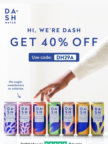 DASH Water Email Design Thumbnail Preview