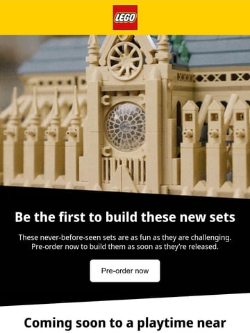 LEGO® News Email Design Thumbnail Preview