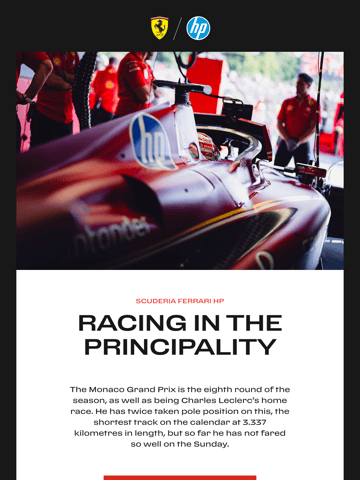 Ferrari.com Email Design Thumbnail Preview