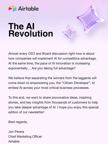 Airtable Email Design Thumbnail Preview