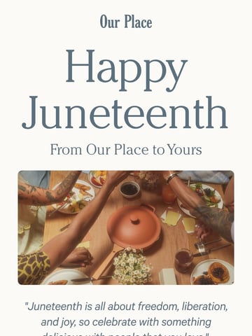 Our Place Email Design Thumbnail Preview