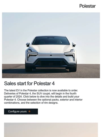 Polestar Email Design Thumbnail Preview