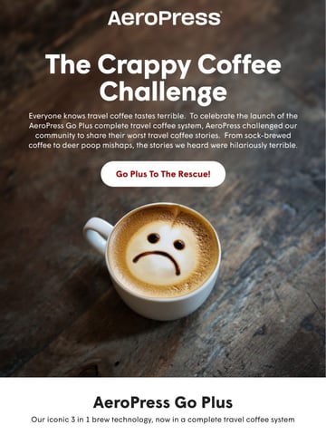 AeroPress Email Design Thumbnail Preview