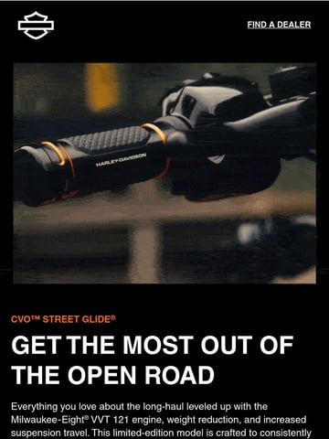 Harley-Davidson Email Design Thumbnail Preview
