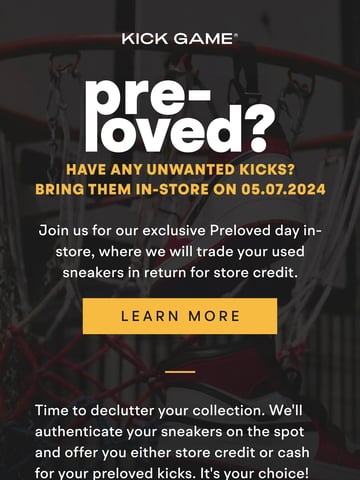 Kick Game Email Design Thumbnail Preview