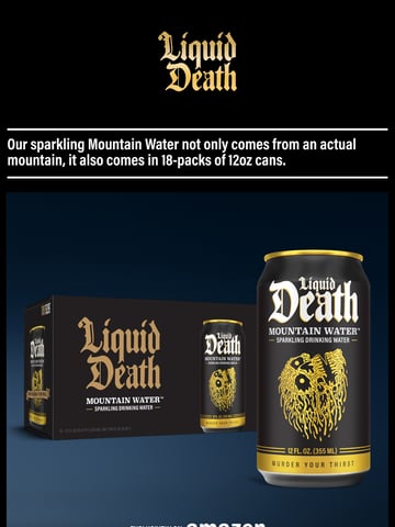 Liquid Death Email Design Thumbnail Preview