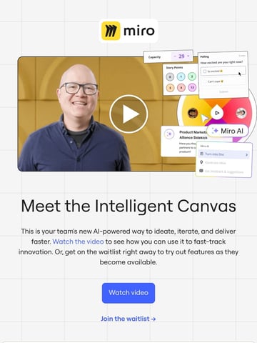 The Miro Team Email Design Thumbnail Preview