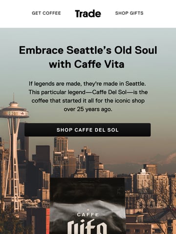 Trade Coffee Email Design Thumbnail Preview