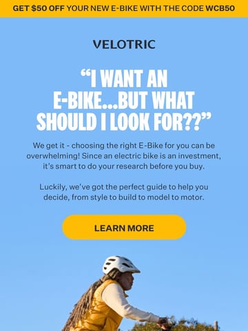 VELOTRIC Email Design Thumbnail Preview