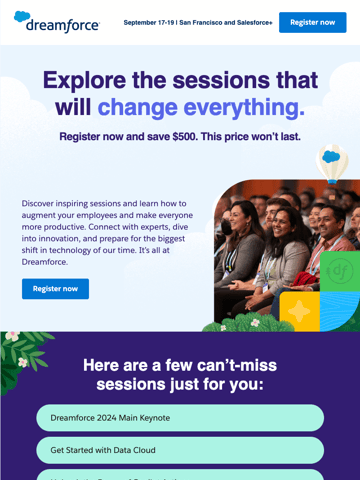 Dreamforce Email Design Thumbnail Preview