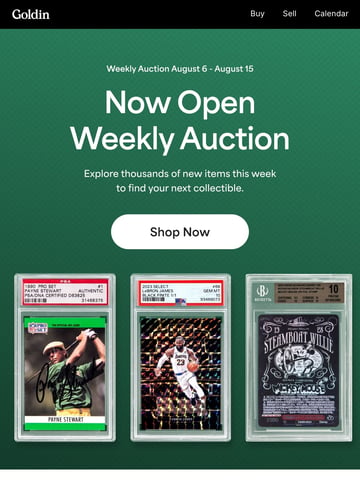 Goldin Email Design Thumbnail Preview