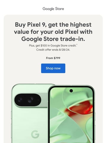 Google Store Email Design Thumbnail Preview