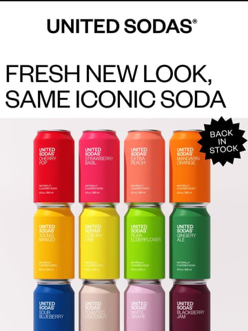 United Sodas Email Design Thumbnail Preview