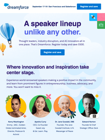 Dreamforce Email Design Thumbnail Preview