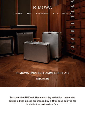 RIMOWA Email Design Thumbnail Preview