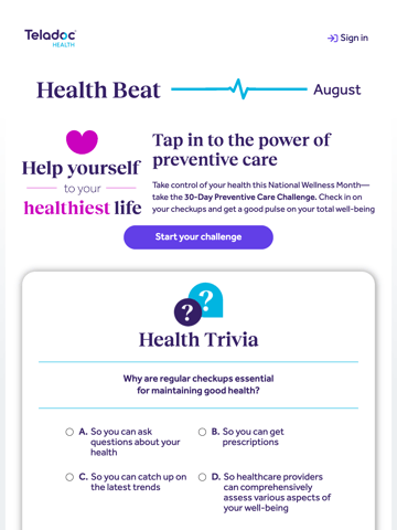 Teladoc Health Email Design Thumbnail Preview