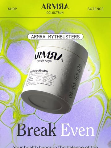 ARMRA Colostrum Email Design Thumbnail Preview