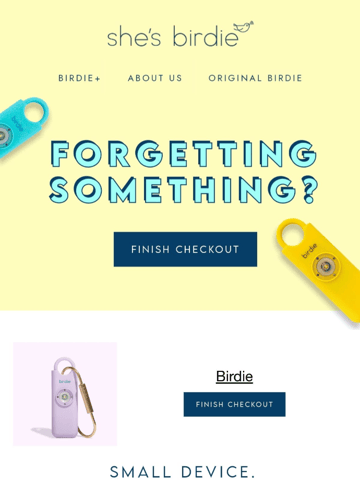 Birdie Email Design Thumbnail Preview