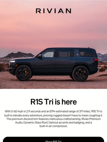 Rivian Email Design Thumbnail Preview