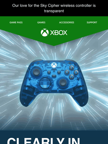Xbox Email Design Thumbnail Preview