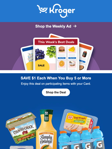 Kroger Email Design Thumbnail Preview