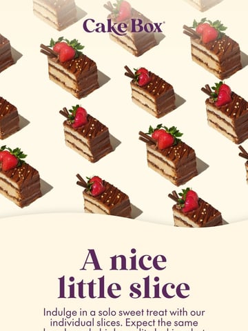 Cake Box Email Design Thumbnail Preview