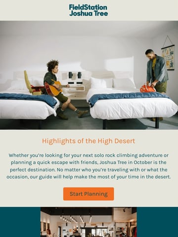 Field Station Adventure Hotel Email Design Thumbnail Preview