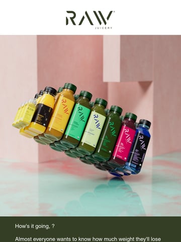 Raw Juicery Email Design Thumbnail Preview