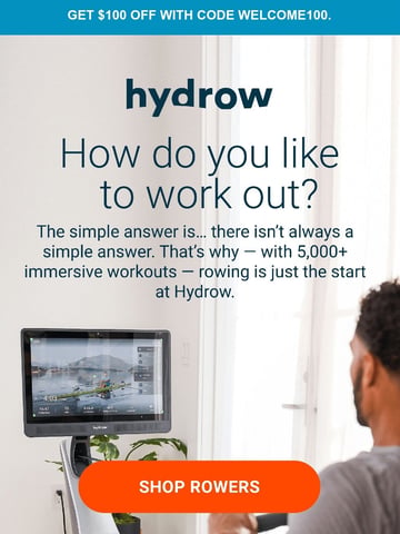 Team Hydrow Email Design Thumbnail Preview
