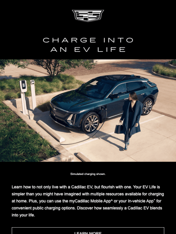 Cadillac Email Design Thumbnail Preview