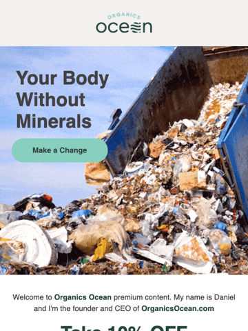 Organics Ocean Animated Email Design Thumbnail Preview