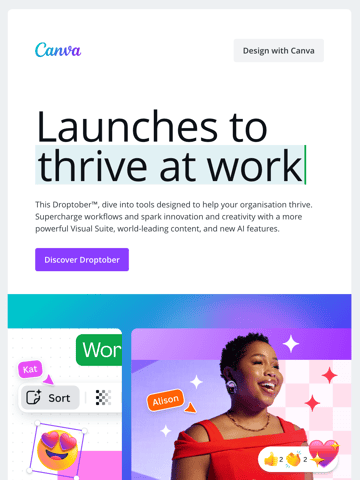 Canva Feature Update Email Design Thumbnail Preview