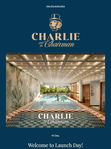 Charlie and the Chairman property GIF Email Design Thumbnail Preview