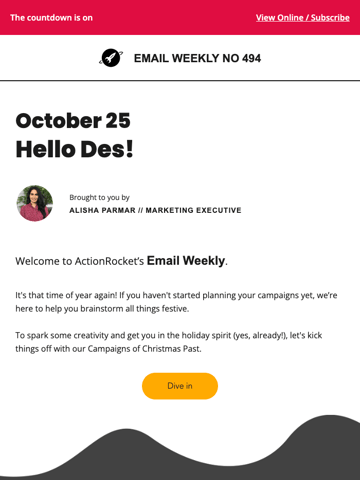 Action Rocket Weekly Newsletter Thumbnail Preview