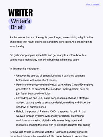 Alaura at Writer Email Design Thumbnail Preview