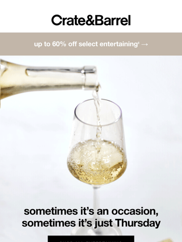 Crate&Barrel Email Design Thumbnail Preview