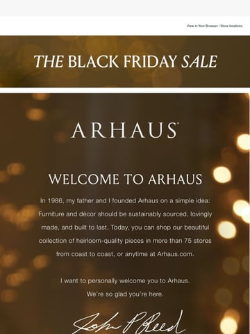 Arhaus Email Design Thumbnail Preview