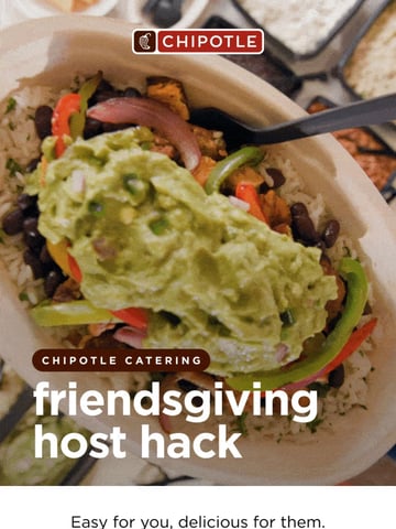 Chipotle Mexican Grill Email Design Thumbnail Preview