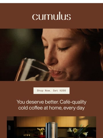 Cumulus Coffee Email Design Thumbnail Preview