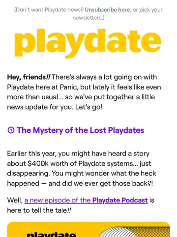 Playdate Email Design Thumbnail Preview