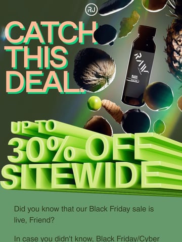 Raw Juicery Email Design Thumbnail Preview