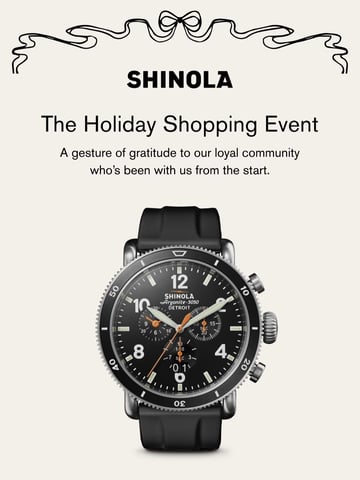 Shinola Email Design Thumbnail Preview