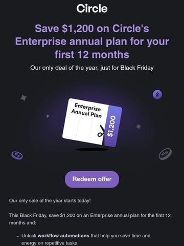 The Circle Team Email Design Thumbnail Preview