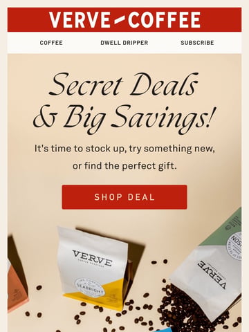 Verve Coffee Roasters Email Design Thumbnail Preview
